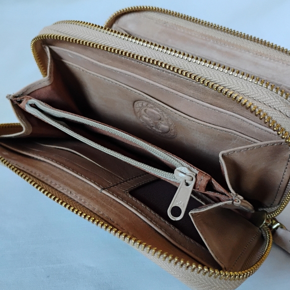 Women's Large Vintage Embossed Leather Chicago White Sox Wallet MLB Baseball Y2K - Picture 9 of 14